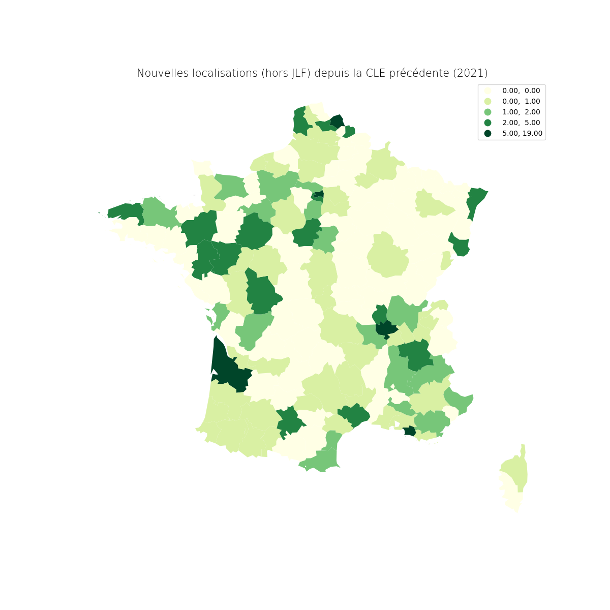 Evol magistrats depuis la dernière CLE