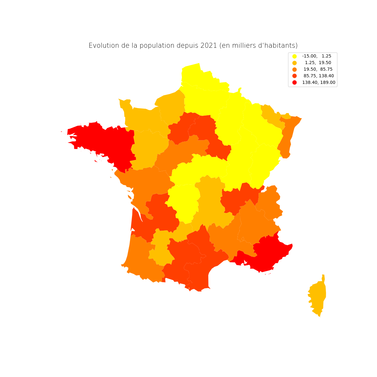 Evol population depuis 2021