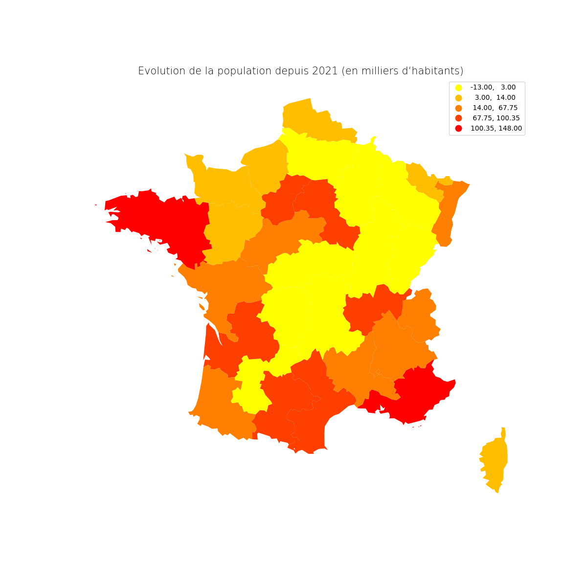 Evol population depuis 2021